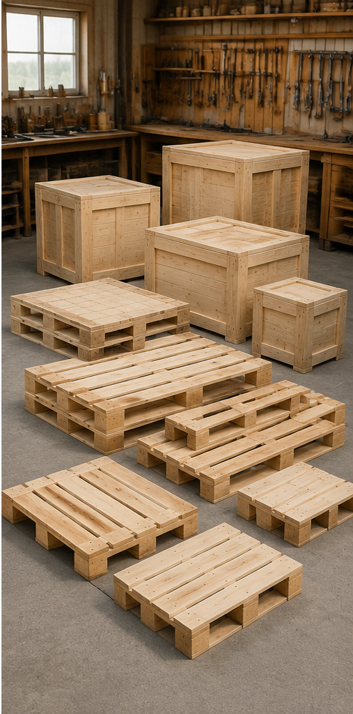 Custom pallets and export crates built to size